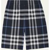 Burberry Bomuld Bukser & Shorts Burberry Checked cotton shorts blue