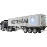 Fjernstyret arbejdskøretøj Tamiya Maersk 3 Axle Container Trailer Kit 56326