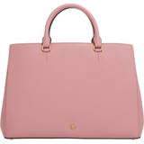 Ralph Lauren Håndtasker Ralph Lauren Crosshatch Leather Hanna Satchel Woman Handbag Light pink Size Bovine leather Pink