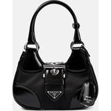 Prada Tote Bag & Shopper tasker Prada Moon Re-nylon and Leather Bag Black