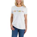 Carhartt Dame T-shirts Carhartt Women's Multi Logo T-shirt - White