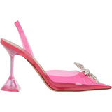 Pink - Slingback Højhælede sko Amina Muaddi Rosie Glass - Louts Pink