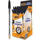 Bic Kuglepenne Bic Cristal Original Ballpoint Pens Black 50 pack