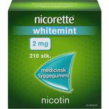 Nikotintyggegummi Håndkøbsmedicin Nicorette Whitemint 2mg 210 stk Tyggegummi