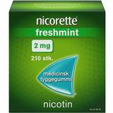 Nikotintyggegummi - Tyggegummi Håndkøbsmedicin Nicorette Freshmint 2mg 210 stk Tyggegummi