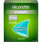 Nikotintyggegummi - Voksen Håndkøbsmedicin Nicorette Classic 4mg 210 stk Tyggegummi