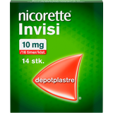 Plaster Håndkøbsmedicin Nicorette Invisi 10 mg/16 timer 14 Depotplastre Plaster
