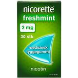 Nicorette tyggegummi 2 mg Nicorette Freshmint 2mg 30 stk Tyggegummi