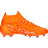 Puma Fodboldstøvler Børnesko Puma Youth ULTRA Pro FG/AG - Ultra Orange/White/Blue Glimmer
