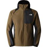 The North Face Grøn - S Overtøj The North Face Men's Athletic Outdoor Softshell Hoodie - Military Olive/Asphalt Grey/TNF Black