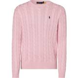 Polo Ralph Lauren Pink Overdele Polo Ralph Lauren Cable-Knit Cotton Sweater - Carmel Pink