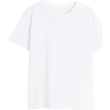 48 - Dame - Jersey Overdele H&M Cotton T-shirt - White