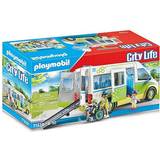 Byer - Plastlegetøj Legesæt Playmobil City Life School Bus 71329