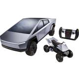 1:10 Fjernstyret legetøj Hot Wheels Tesla Cybertruck & Electric Cyberquad