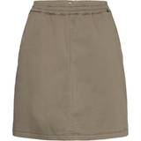 46 - Elastan/Lycra/Spandex - Grøn Nederdele Lexington Reese Cotton Canvas Skirt - Dark Green