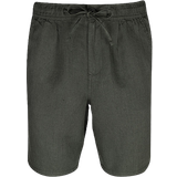 Grøn - Hør - XS Bukser & Shorts Knowledge Cotton Apparel Loose Linen Shorts - Olive