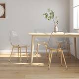 Transparent Stole vidaXL Spisebordsstole 4 stk. PET Køkkenstol