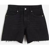 H&M High Denim Shorts - Black