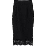 48 - Bomuld - XL Nederdele Dolce & Gabbana Lace high-rise midi skirt black