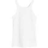 H&M Jersey Tøj H&M Ribbed Tank Top - White