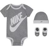 50 Øvrige sæt Nike Baby's Bodysuit Hat & Booties Box Set 3-piece - Dark Grey Heather