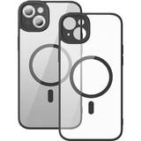 Baseus Mobiltilbehør Baseus Frame Magnetisk Transparent Cover og Hærdet Glas Sæt til iPhone 14 Plus sort