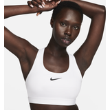 Nike sports bh Nike Swoosh Support-sports-bh med indlæg til kvinder hvid