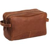 The Chesterfield Brand Lynlås Toilettasker & Kosmetiktasker The Chesterfield Brand Toiletry Bag STEFAN Made Of Large Cosmetics Case For Men Women For Travel Cognac