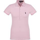 Polo Ralph Lauren Dame - Denimjakker Polotrøjer Polo Ralph Lauren Slim Fit Stretch Shirt Woman shirt Light pink Cotton, Elastane Pink