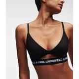 Karl Lagerfeld Dame Undertøj Karl Lagerfeld Logo Peephole Bra, Woman, Black