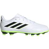 Kunstgræsstøvler (AG) Fodboldstøvler Børnesko adidas Junior Copa Pure.4 FG - Cloud White/Core Black/Lucid Lemon