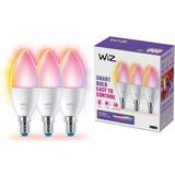 E14 LED-pærer på tilbud WiZ E14 Color & Tunable Whites Kertepære 3-pak