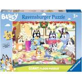 Pap Gulvpuslespil Ravensburger Bluey Christmas Special Edition 24 Pieces