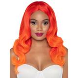 Orange Parykker Leg Avenue Ombre Wavy Wig Orange