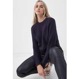 French Connection Dame Overdele French Connection Lilly Mozart Crew Neck Jumper - Utility Blue
