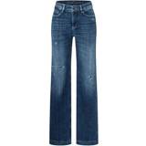 MAC Bomuld Bukser & Shorts MAC Dream Wide Authentic Jeans Colour: D574 Cobalt Authentic Wash