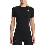 Under Armour Dame T-shirts Under Armour Women's HeatGrear Compression T-Shirt Black
