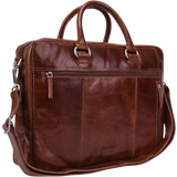 Brun - Skind Mapper Leonhard Heyden Cambridge RV Briefcase 15" - Cognac