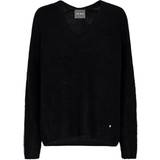 Silke Sweatere Mos Mosh MMThora V-Neck Knit BLACK