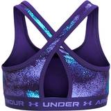 Under Armour Toppe Under Armour Crossback Printed Girls Sports Bra Blue
