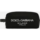 Dolce & Gabbana Sort Toilettasker & Kosmetiktasker Dolce & Gabbana Nylon toiletry bag with rubberized logo