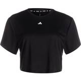 adidas Studio T-Shirt Black, Female, Tøj, T-shirt, Træning, Sort