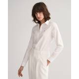 Gant 6 - Dame Skjorter Gant Dame Slim fit Oxford skjorte med stræk Hvid