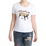 Moschino Hvid Overdele Moschino Bomuld T-shirt White IT44/L-L