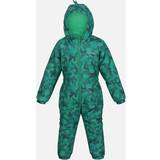 Camouflage Regndragter Børnetøj Regatta Childrens/Kids Penrose Camo Puddle Suit Green/Jellybean Green