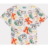 Børnetøj Kenzo Boys Ivory Kids Graphic-print Cotton-jersey T-shirt Years