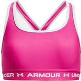 Under Armour Toppe Under Armour Girls' Crossback Sports Bra Rebel Pink White YSM