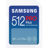 Samsung 512 GB Hukommelseskort Samsung PRO Plus SD-Speicherkarte 2023 512 GB Weiß