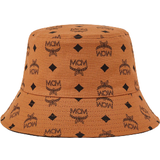 Brun - Polyester Hatte MCM Reversible Monogram Print Cotton Bucket Hat - Cognac