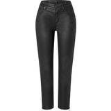 46 - Dame - W36 Jeans MAC Jeans W Rich Slim Chic Coating Bukser-090-BLACK-46/28
